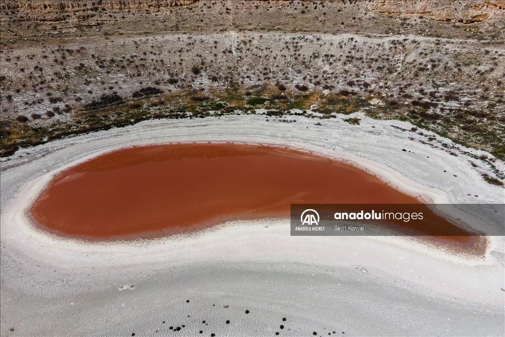 Meyil Obruk Lake in Turkiye's Konya