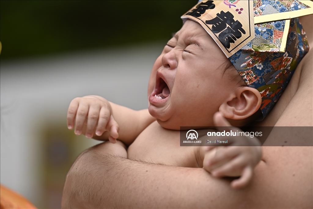 Japonya'da 'ağlayan bebek sumo' yarışması