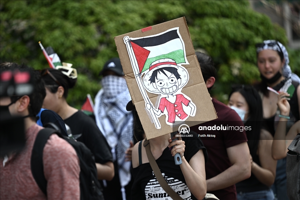 Columbia Üniversitesi öğrencilerinin Filistin’e destek gösterisi devam ediyor