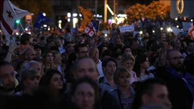 Gürcistan'da, "yabancı etkinin şeffaflığı" yasa tasarısı karşıtı gösteride arbede yaşandı