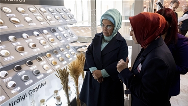 Emine Erdoğan'dan Ankara'daki dünyanın en büyük üçüncü tohum gen bankasına ziyaret