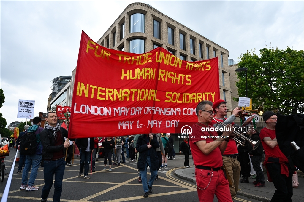 İngiltere'de 1 Mayıs Emek ve Dayanışma Günü kutlandı
