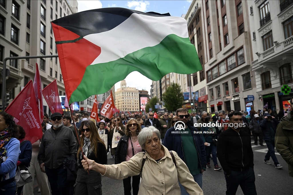 Madrid'de 1 Mayıs kutlamaları