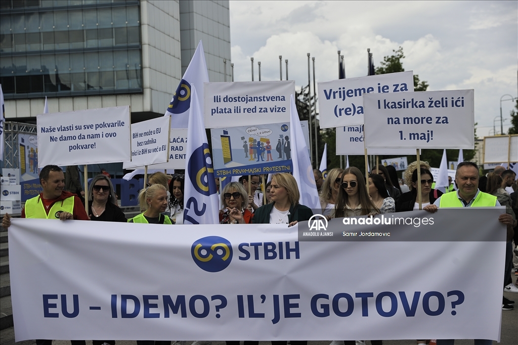 Bosna Hersek'te 1 Mayıs Emek ve Dayanışma Günü kutlandı