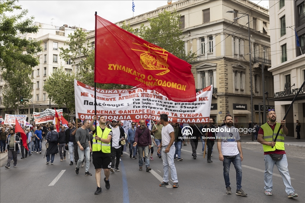 Atina'da 1 Mayıs Emek ve Dayanışma Günü kutlandı