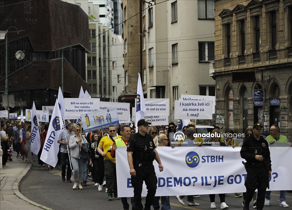Bosna Hersek'te 1 Mayıs Emek ve Dayanışma Günü kutlandı