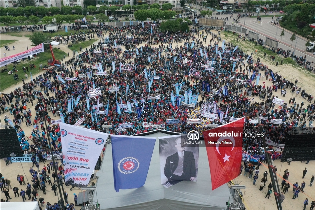 TÜRK-İŞ, 1 Mayıs Emek ve Dayanışma Günü'nü Bursa'da kutladı
