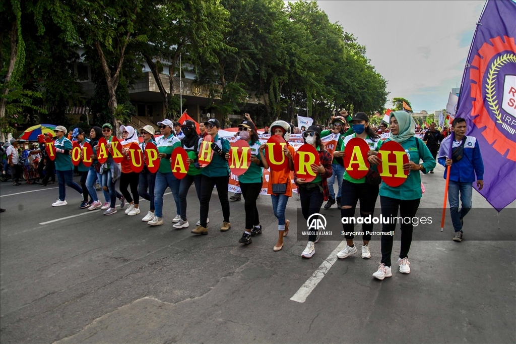 Endonezya'da 1 Mayıs Emek ve Dayanışma Günü kutlandı