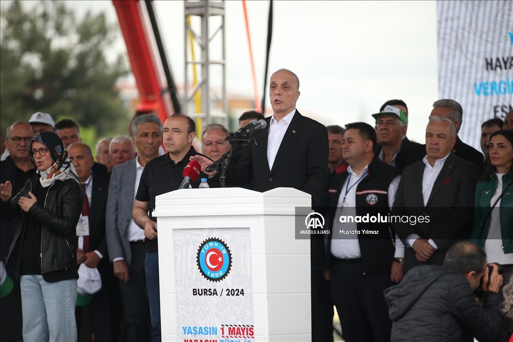 TÜRK-İŞ 1 Mayıs Emek ve Dayanışma Günü'nü Bursa'da kutladı