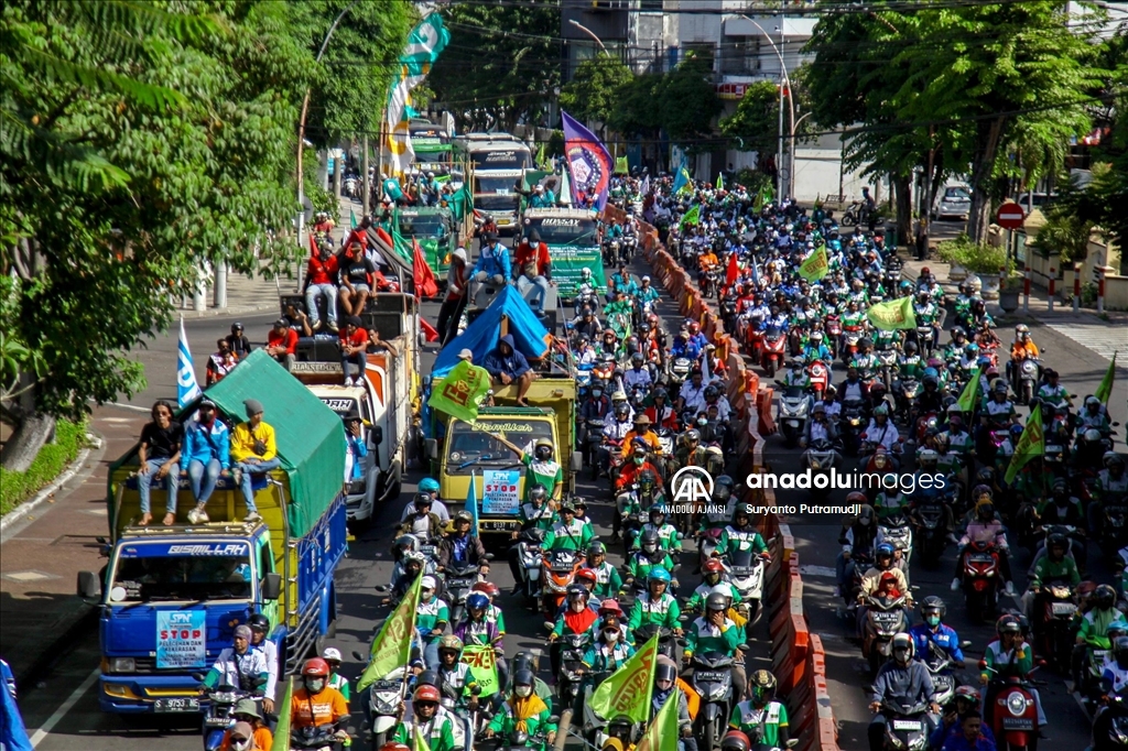Endonezya'da 1 Mayıs Emek ve Dayanışma Günü kutlandı