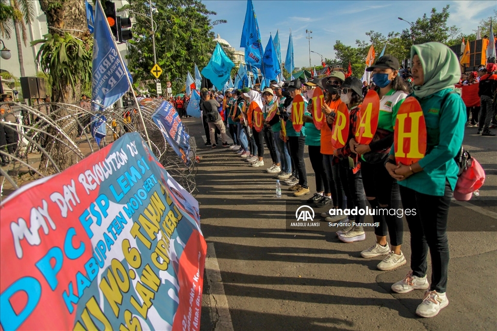 Endonezya'da 1 Mayıs Emek ve Dayanışma Günü kutlandı