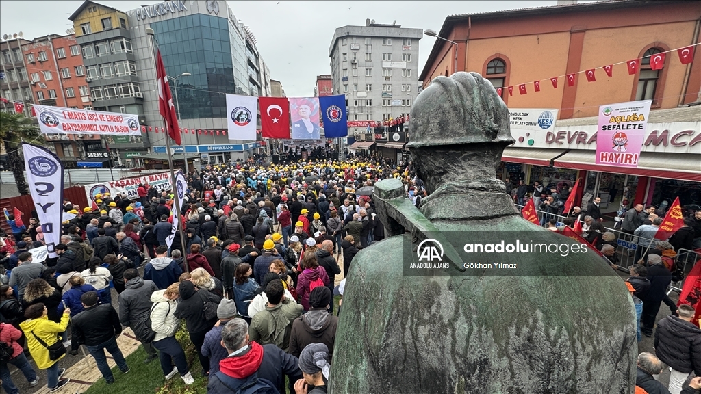 Zonguldak'ta 1 Mayıs Emek ve Dayanışma Günü kutlandı