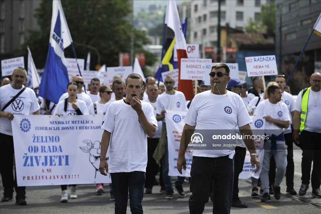 Bosna Hersek'te 1 Mayıs Emek ve Dayanışma Günü kutlandı