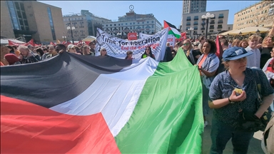 1 мая в Швеции состоялась акция протеста против атак Израиля на Газу