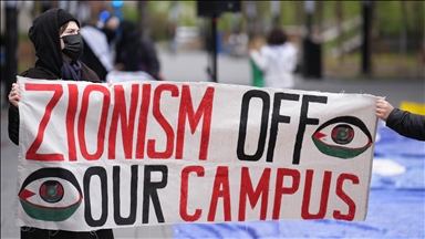 Toronto Metropolitan Üniversitesi öğrencileri Filistin'e destek gösterisi düzenledi
