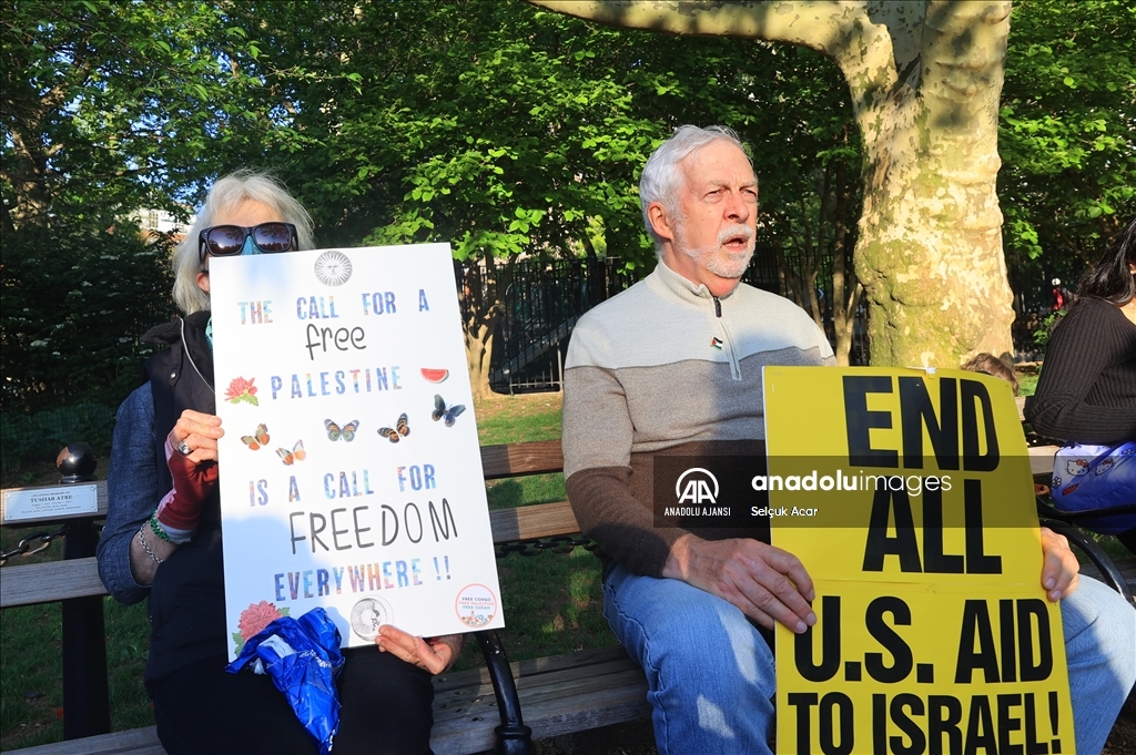 New York'ta 1 Mayıs Emek ve Dayanışma Günü, Filistin'e destek gösterisine dönüştü
