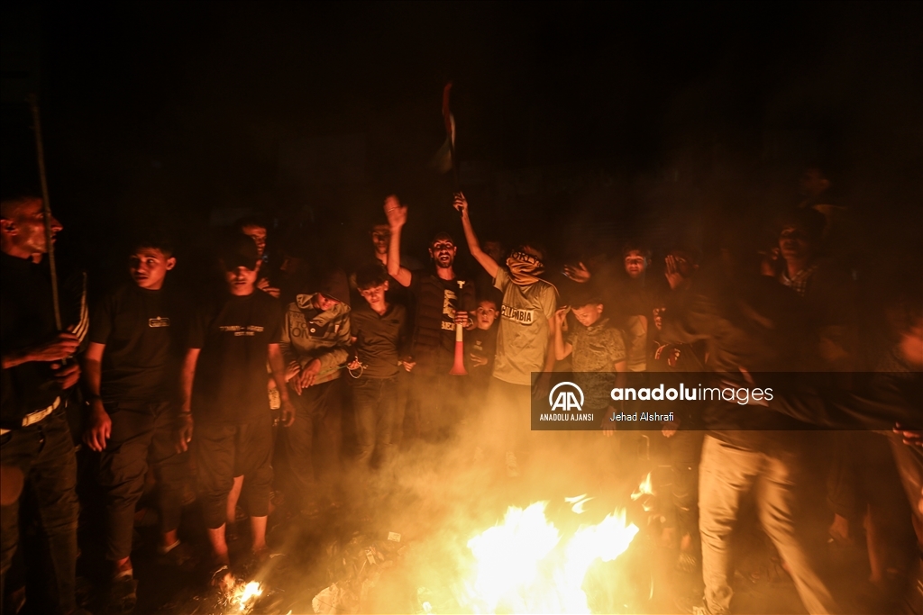 Hamas'ın ateşkes teklifini onayladığını duyurmasının ardından Gazze'de sevinç gösterileri düzenlendi