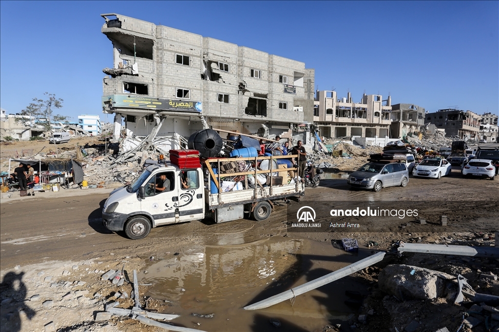 İsrail ordusunun açıklamasının ardından Refah'ın doğusundaki Filistinliler göç etmeye başladı