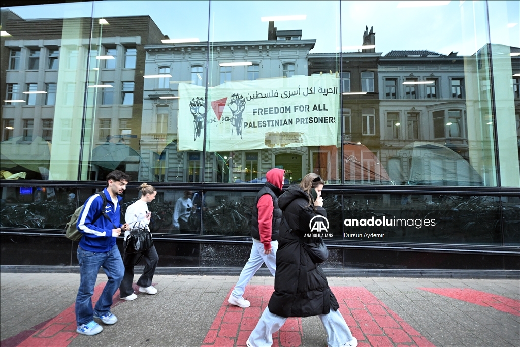 İsrail karşıtı öğrenci protestoları, Belçika'nın Gent Üniversitesi'ne de yayıldı