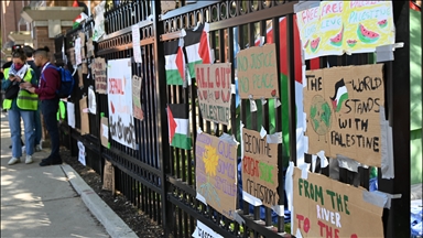 Chicago'daki DePaul Üniversitesi'ndeki Gazze protestosu devam ediyor