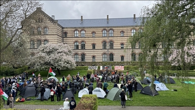 Kopenhag Üniversitesi'nde Gazze protestosu düzenlendi