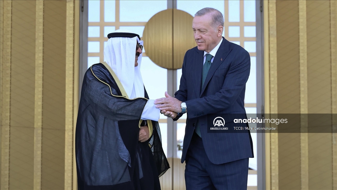 Cumhurbaşkanı Erdoğan, Kuveyt Emiri es-Sabah'ı resmi törenle karşıladı