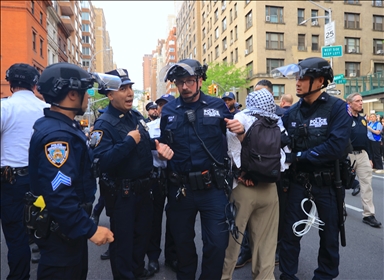 Полиция Нью-Йорка вмешалась в акцию в поддержку Палестины
