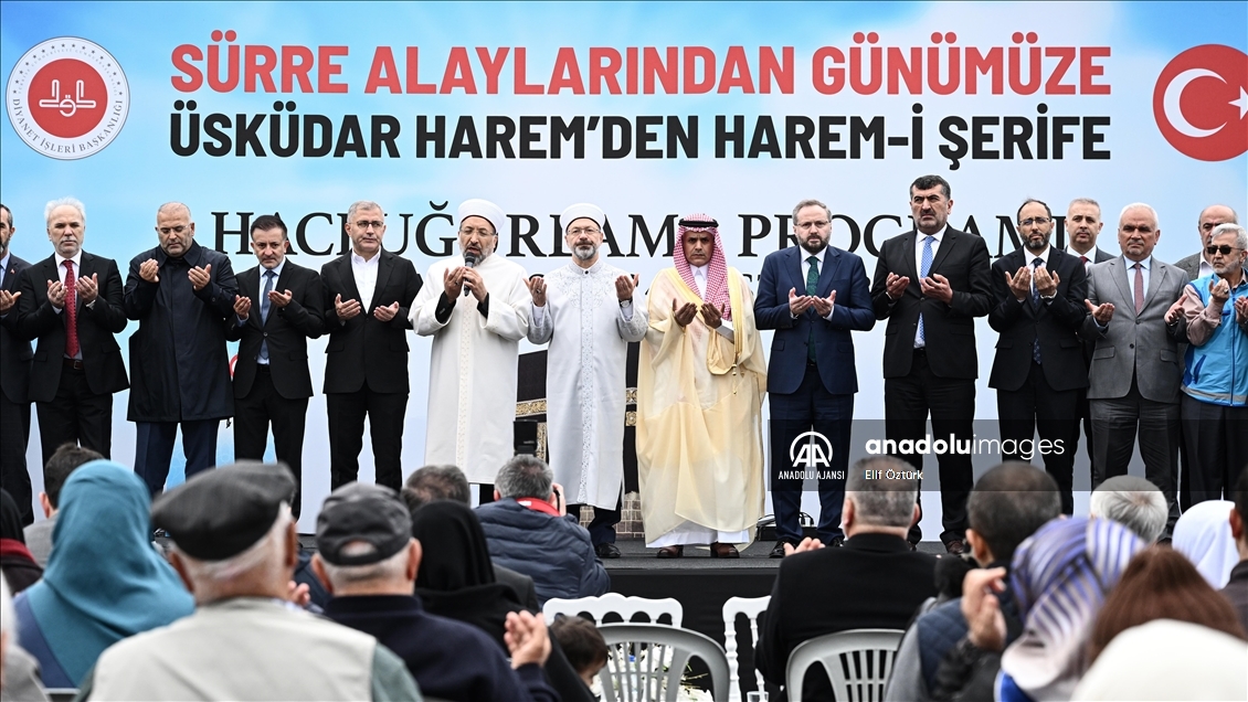 Hacı adayları için Harem Otogarı'nda uğurlama merasimi düzenlendi