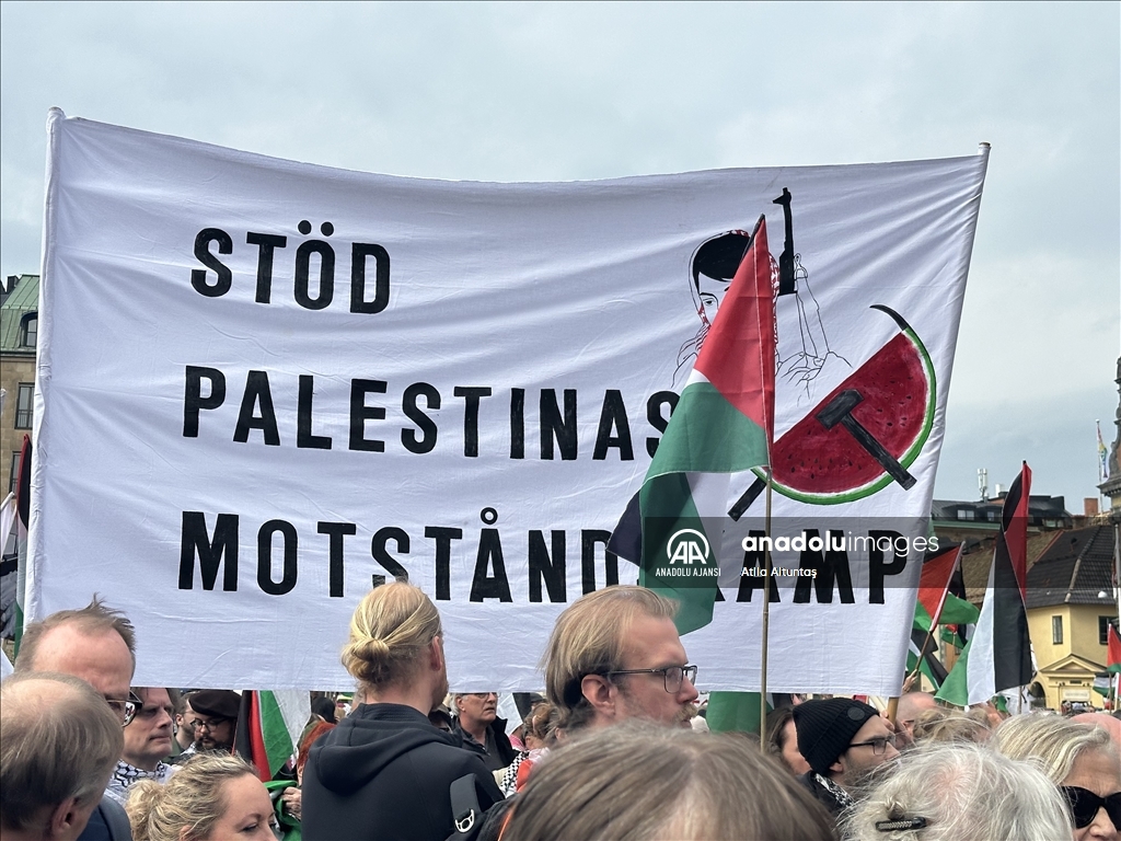 İsrail'in Eurovision Şarkı Yarışmasına katılımı Malmö'de protesto edildi