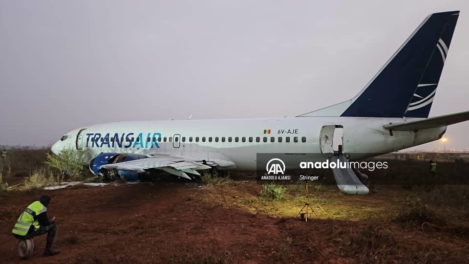 Boeing 737 skids off runway at airport in Senegal