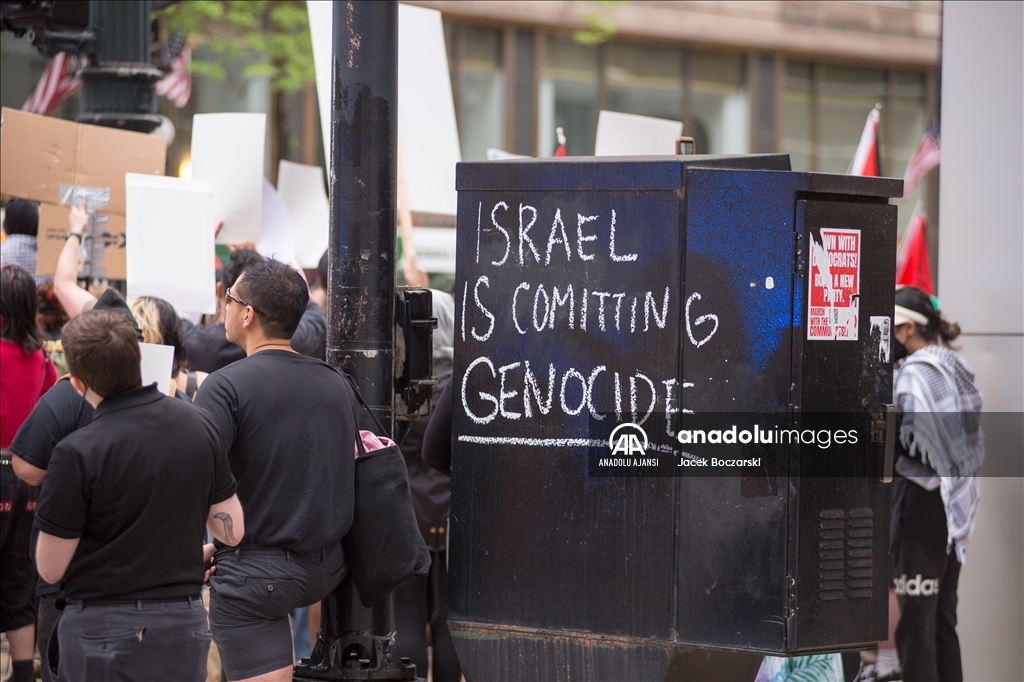 Joe Biden, Chicago'da bağış kampanyası ziyareti öncesinde Filistin yanlısı protesto düzenlendi