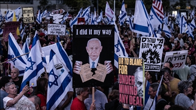 İsrail'de Netanyahu'nun istifası ve esirlerin geri getirilmesi talebiyle haftalık protestolar sürüyor