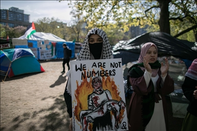 Канадские студенты провели демонстрацию в поддержку Палестины