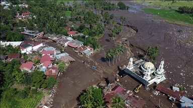 Cold lava flood from Mt. Marapi in Indonesia’s West Sumatra province