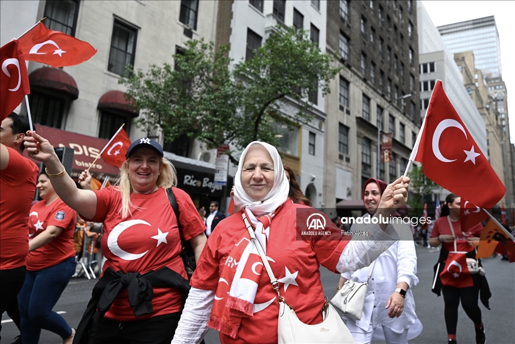 Turkish American community celebrates Turkish Day Parade in New York