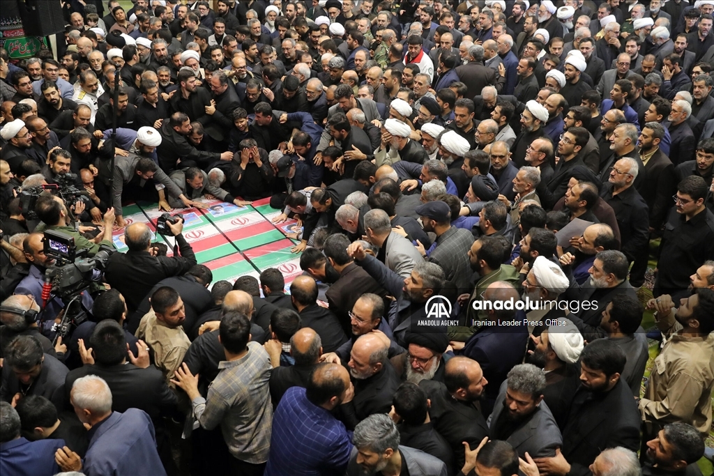 The funeral held for the late Iranian President Raisi in Tehran