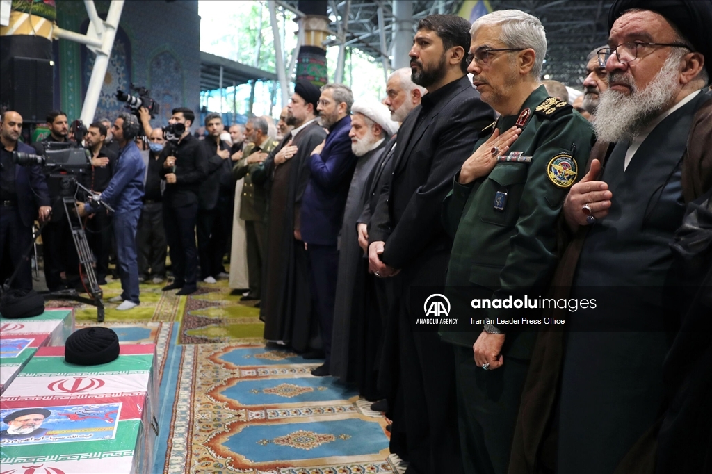 The funeral held for the late Iranian President Raisi in Tehran