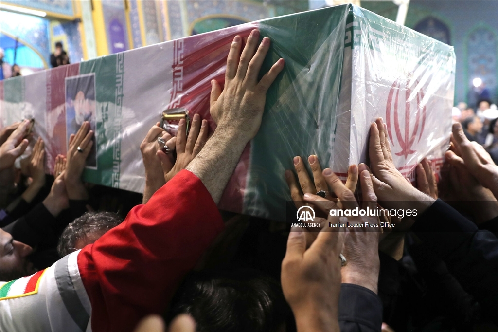 The funeral held for the late Iranian President Raisi in Tehran