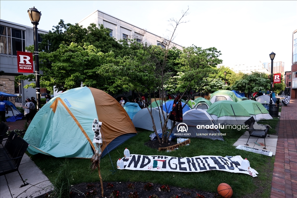 Американские студенты организовали демонстрацию в поддержку Палестины