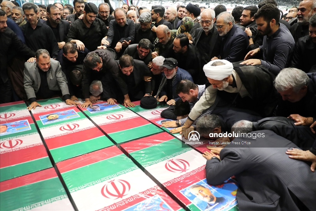 The funeral held for the late Iranian President Raisi in Tehran