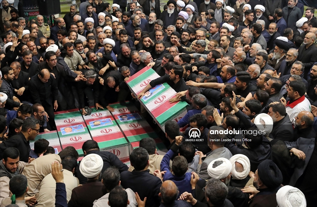 The funeral held for the late Iranian President Raisi in Tehran