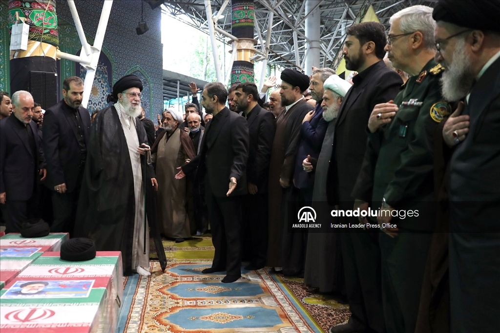 The funeral held for the late Iranian President Raisi in Tehran