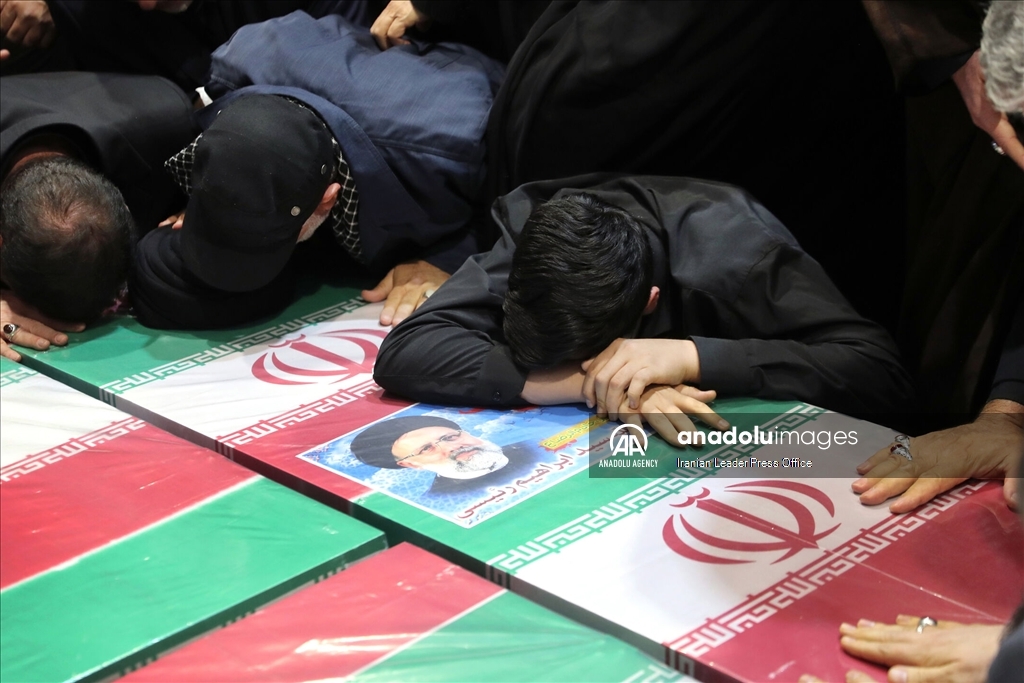 The funeral held for the late Iranian President Raisi in Tehran