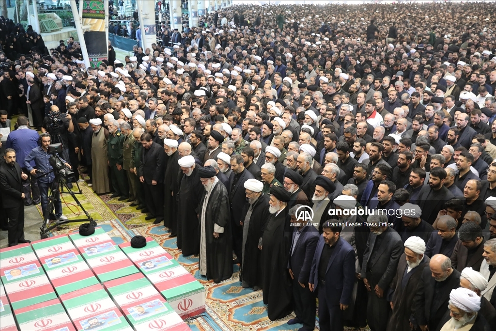 The funeral held for the late Iranian President Raisi in Tehran