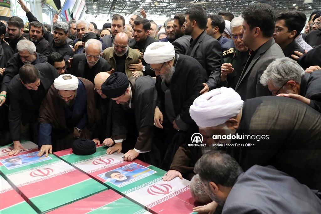 The funeral held for the late Iranian President Raisi in Tehran