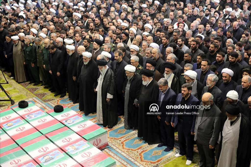 The funeral held for the late Iranian President Raisi in Tehran