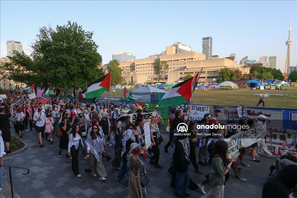 В Университете Торонто прошла акция солидарности с Палестиной