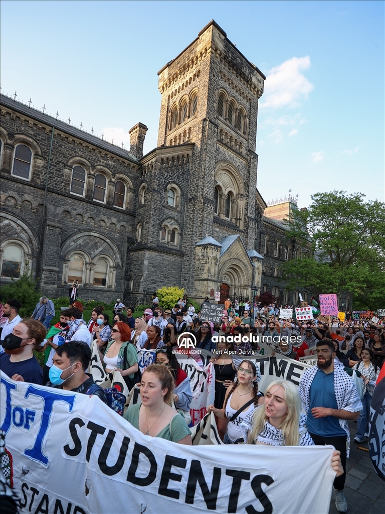 В Университете Торонто прошла акция солидарности с Палестиной