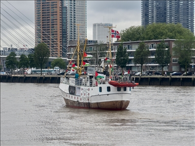 سفينة نرويجية تصل هولندا بعد انطلاقها من أوسلو لكسر الحصار عن غزة