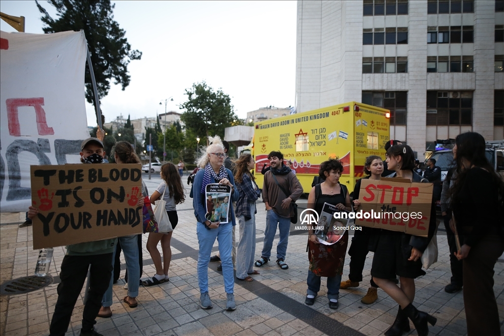 İsrail'in Refah saldırısı Kudüs'te protesto edildi